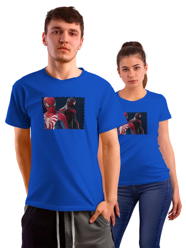 Футболка Игра Marvels Spider Man 2 Superheroes — Синяя, фото 1