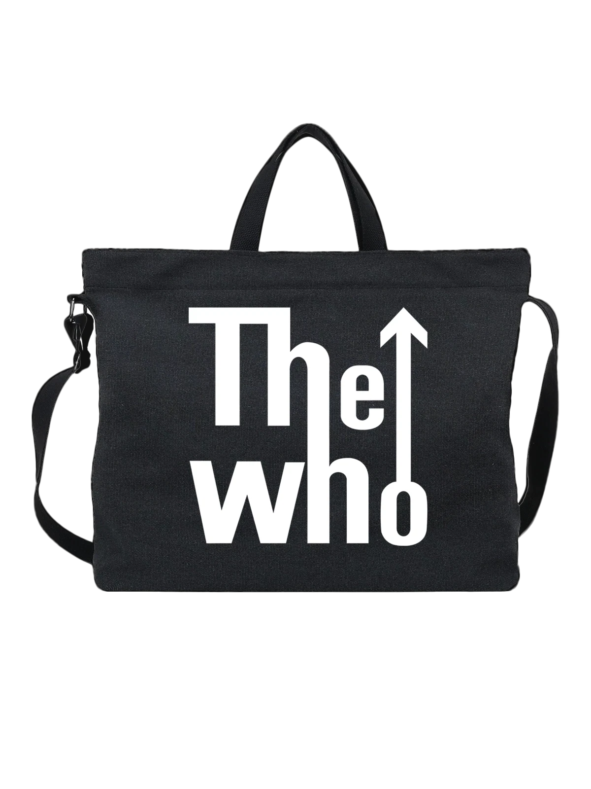 Сумка The who чёрная с принтом — принт для меломана — Чёрная, фото 1