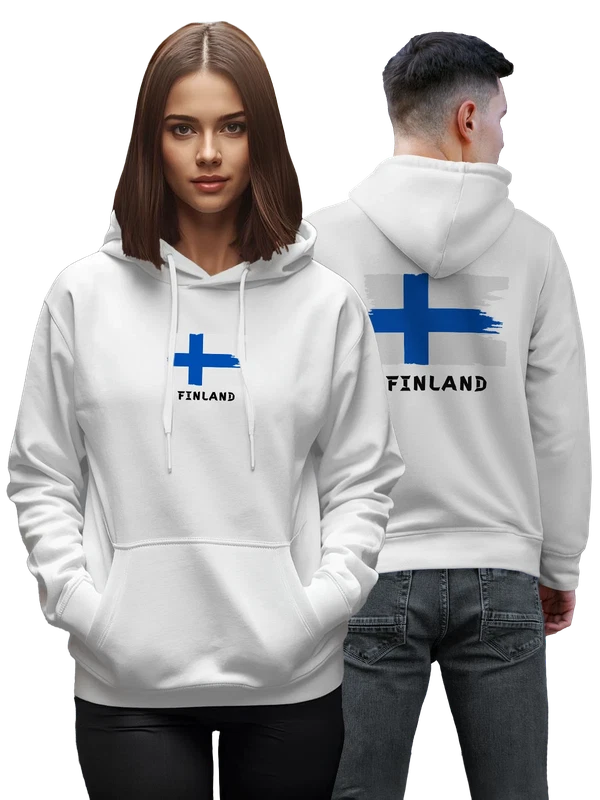 Худи с флагом Финляндии Finland — Белая, фото 1