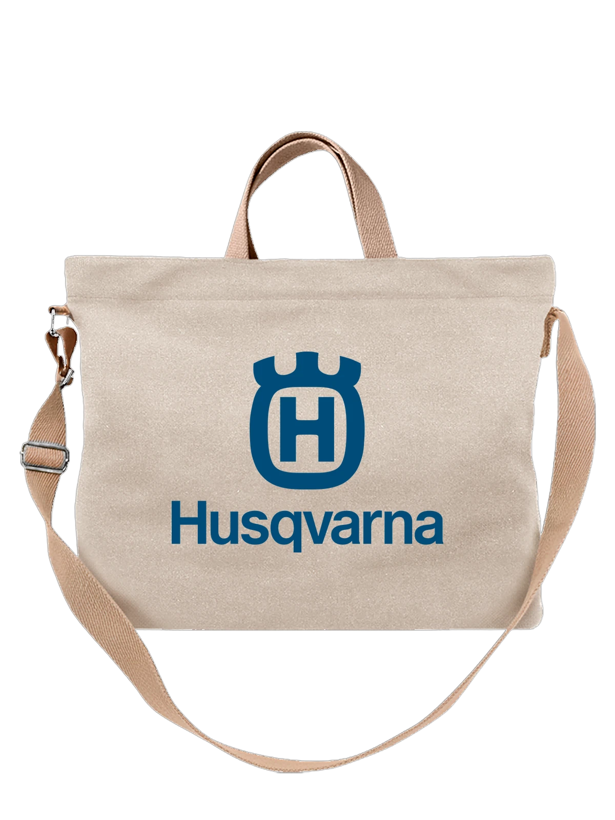Сумка Husqvarna белая с принтом — мотоциклы и оборудование — Белая, фото 1