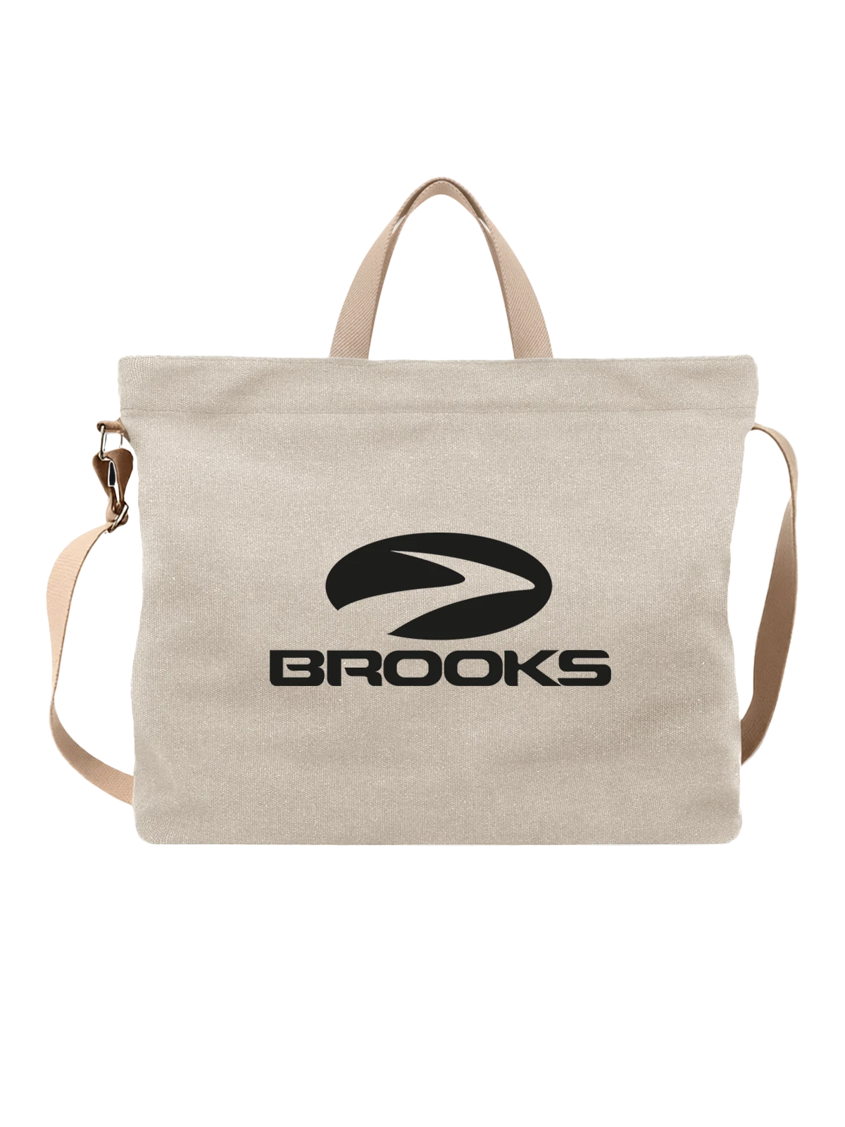 Сумка Brooks белая с принтом — современная айдентика — Белая, фото 1