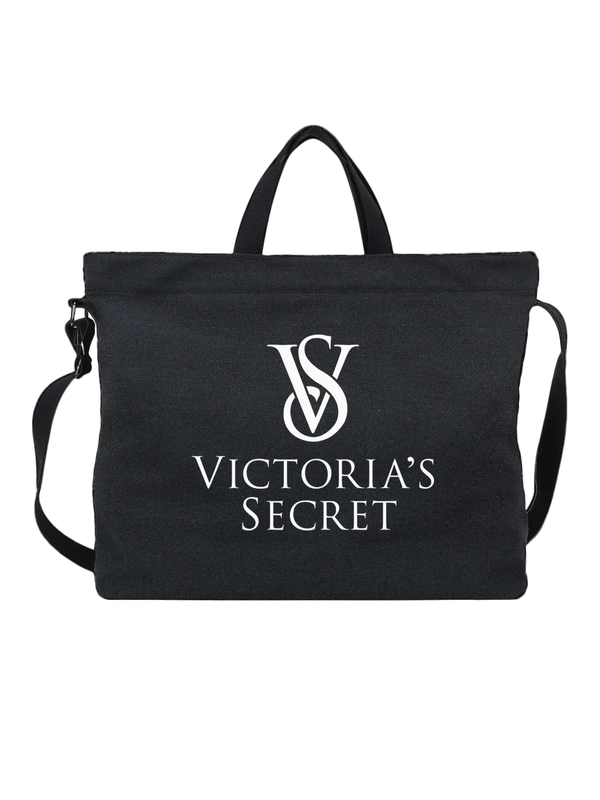 Сумка Victoria Secret чёрная с принтом — нижнее белье и косметика — Чёрная, фото 1