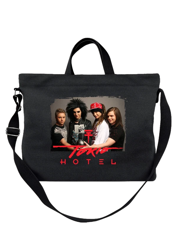 Сумка группа Tokio Hotel Токио Хотел — Чёрная, фото 1