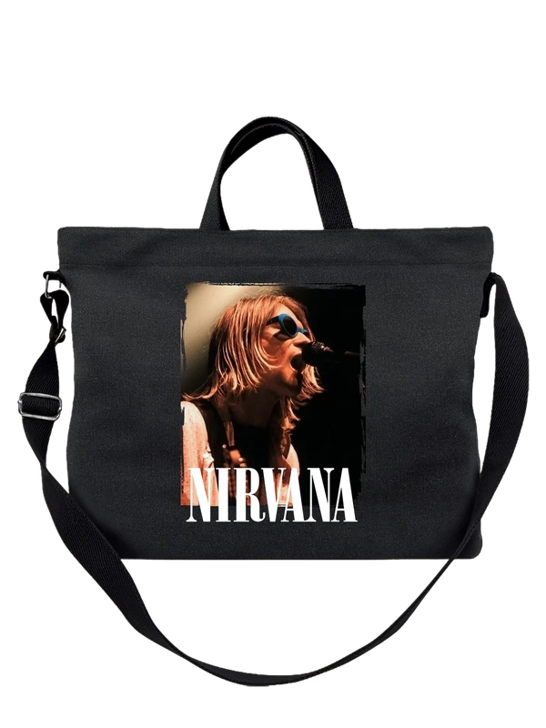 Сумка Nirvana Нирвана Курт Кобейн — Чёрная, фото 1