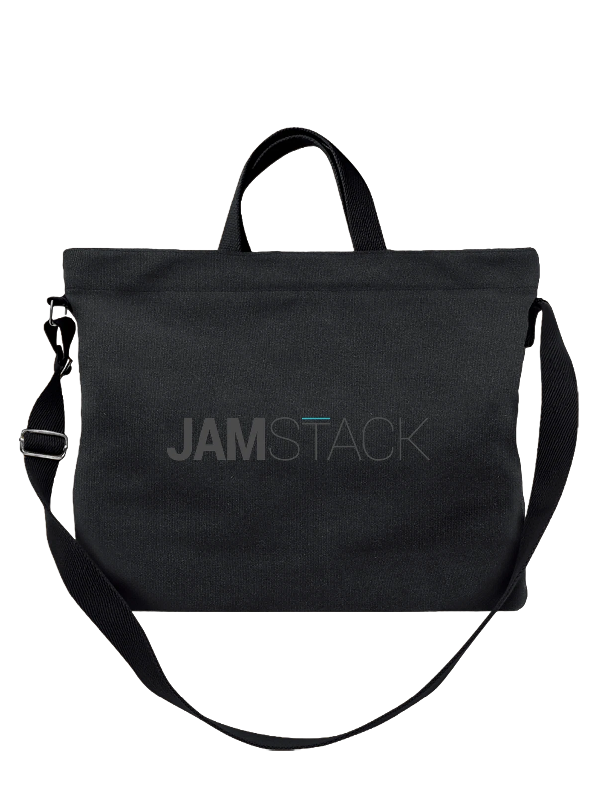 Сумка Jamstack чёрная с принтом — быстрые статические страницы — Чёрная, фото 1