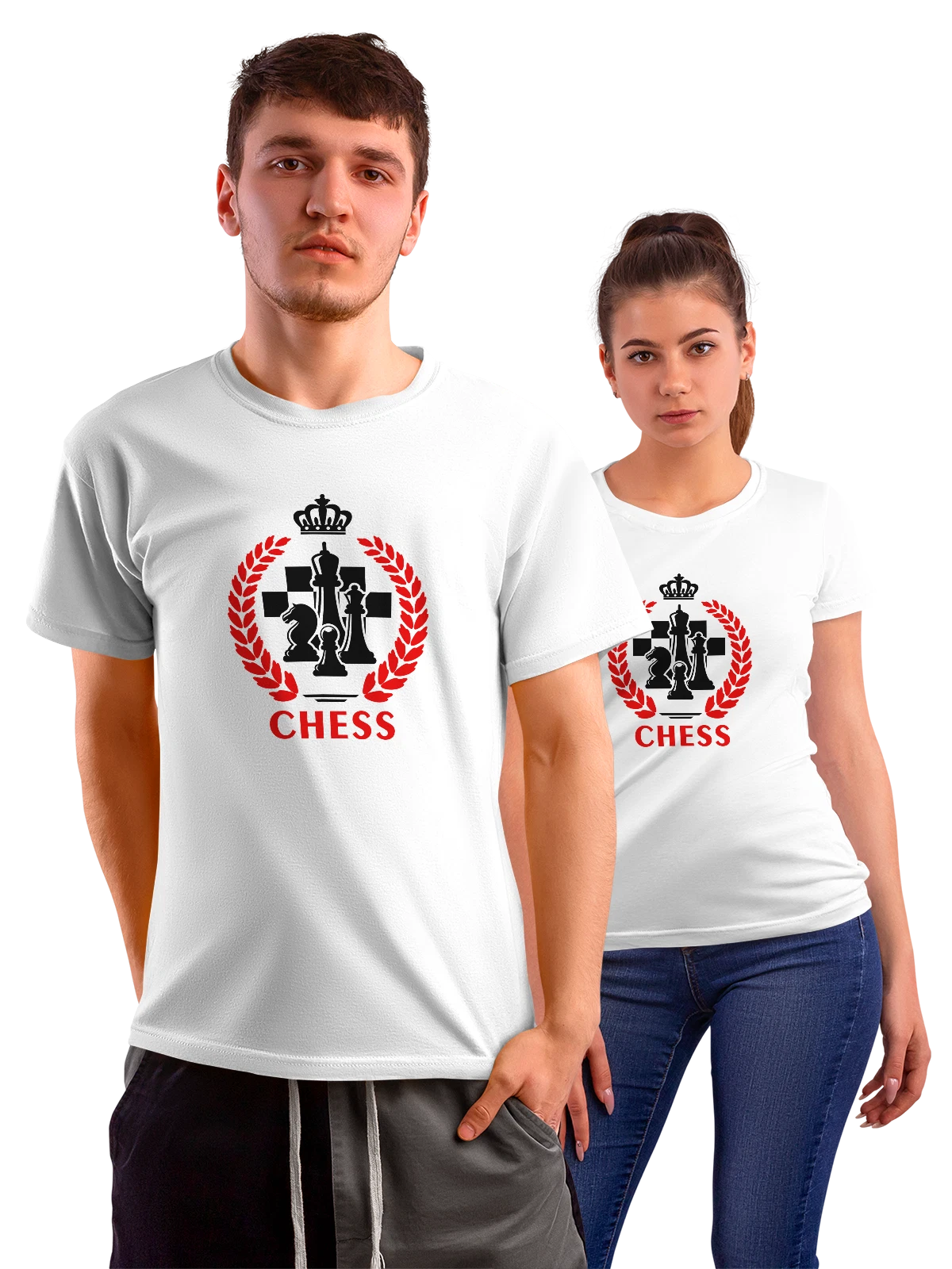 Футболка Шахматы chess белая с принтом — шахматист — Белая, фото 1
