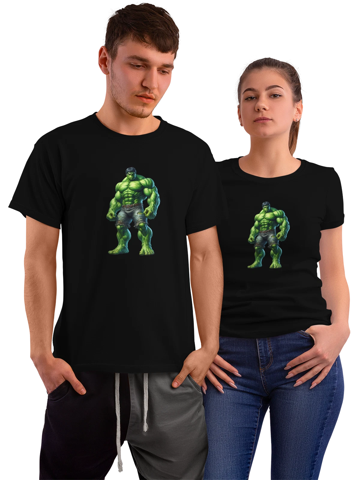 Футболка Халк Hulk чёрная с принтом — подарок любителю комиксов — Чёрная, фото 1