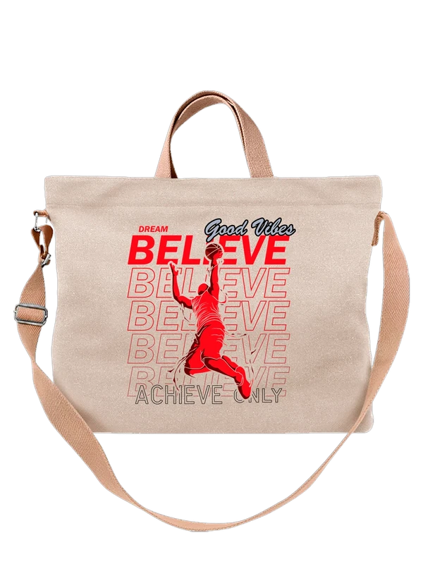 Сумка с баскетболистом dream believe — Белая, фото 1