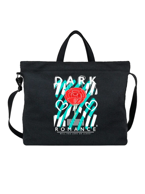 Сумка роза dark romance — Чёрная, фото 1