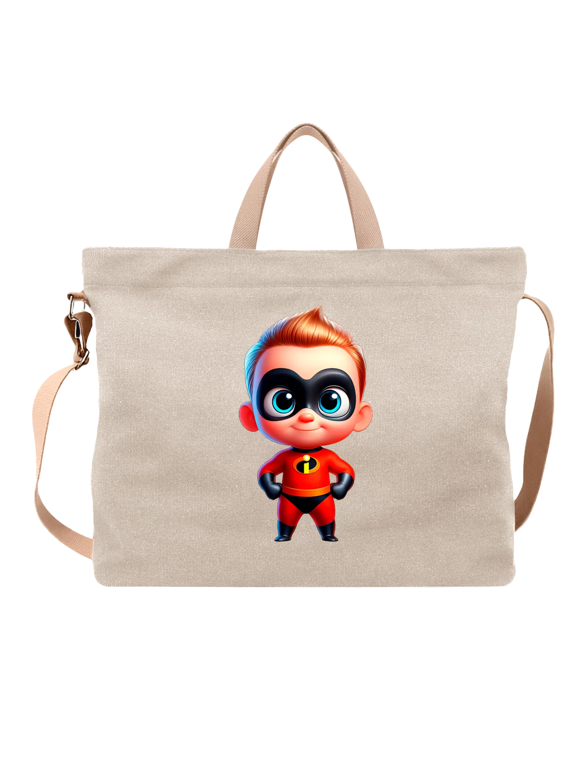 Сумка с Джеком Парр Суперсемейка Incredibles белая с принтом — городская одежда — Белая, фото 1