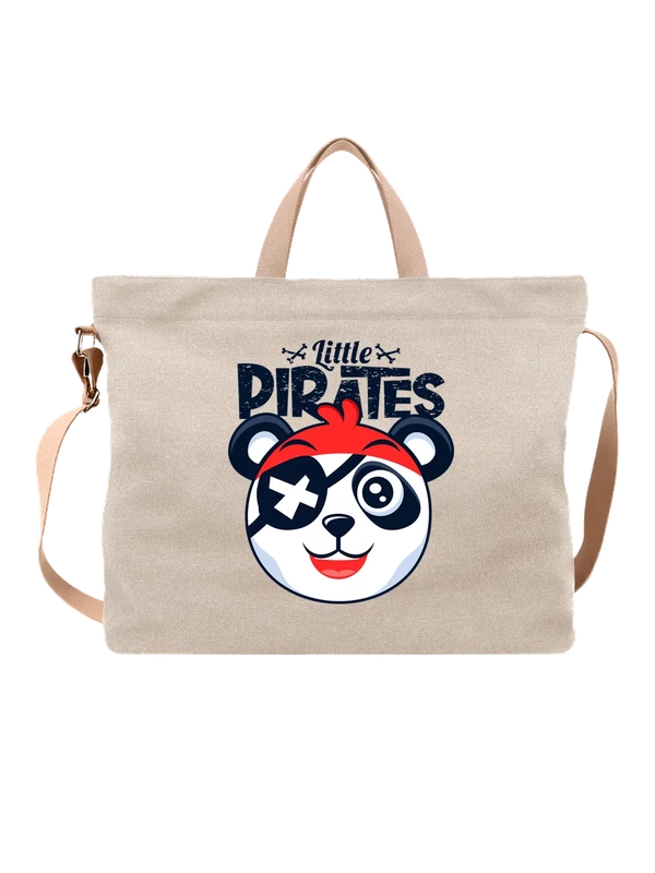 Сумка панда пират little pirates — Белая, фото 1
