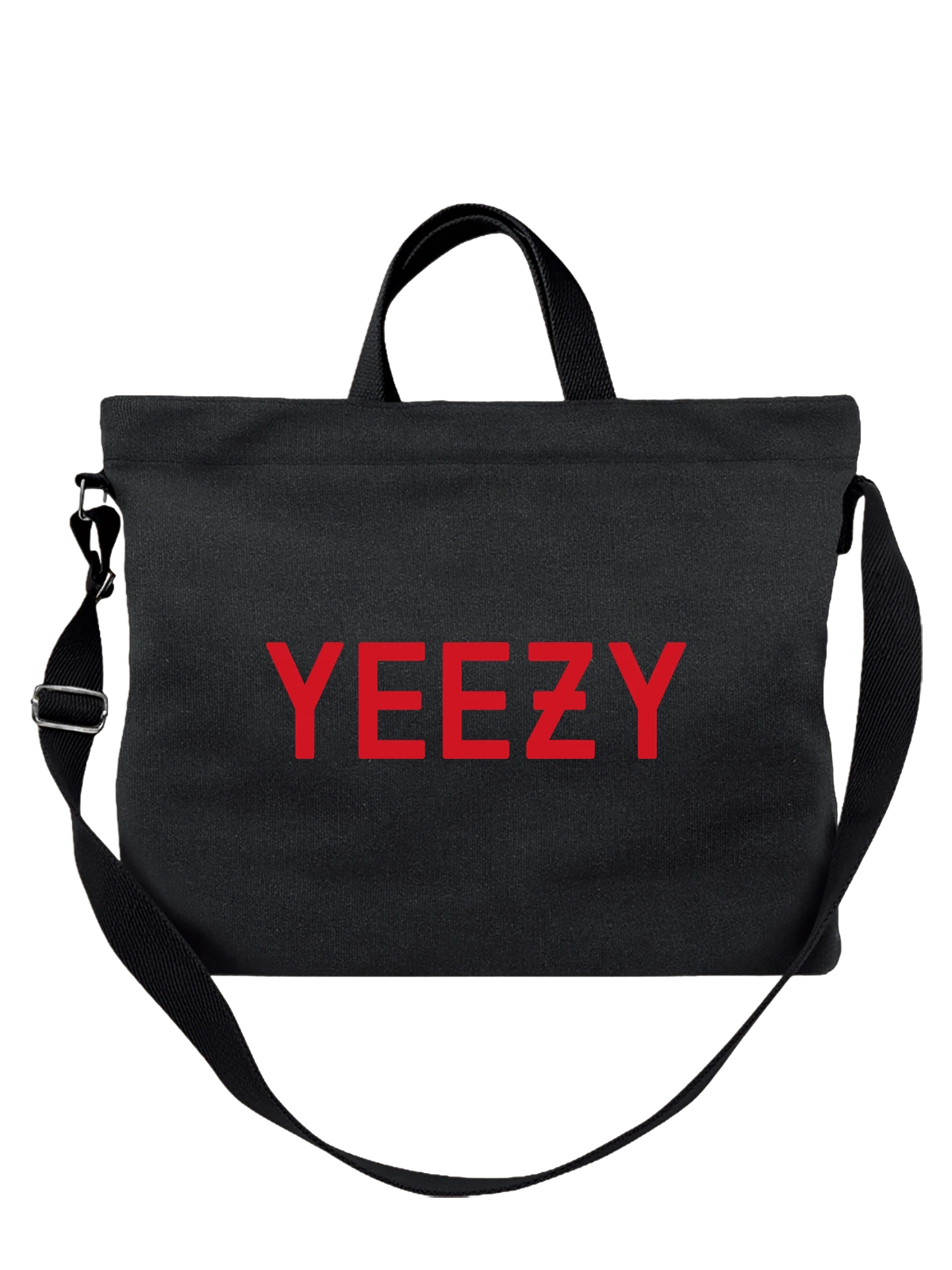 Сумка Yeezy чёрная с принтом — дизайнерская эстетика — Чёрная, фото 1