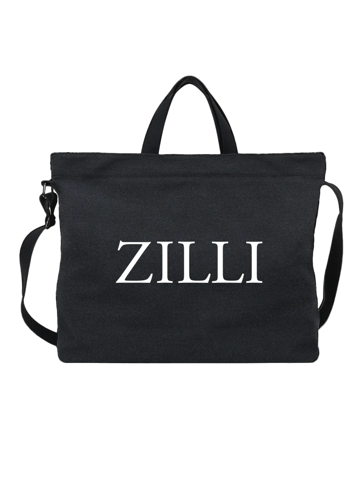 Сумка Zilli чёрная с принтом — дорогая мужская одежда — Чёрная, фото 1
