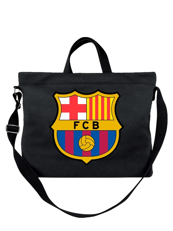 Сумка с логотипом fcb фкб — Чёрная, фото 1