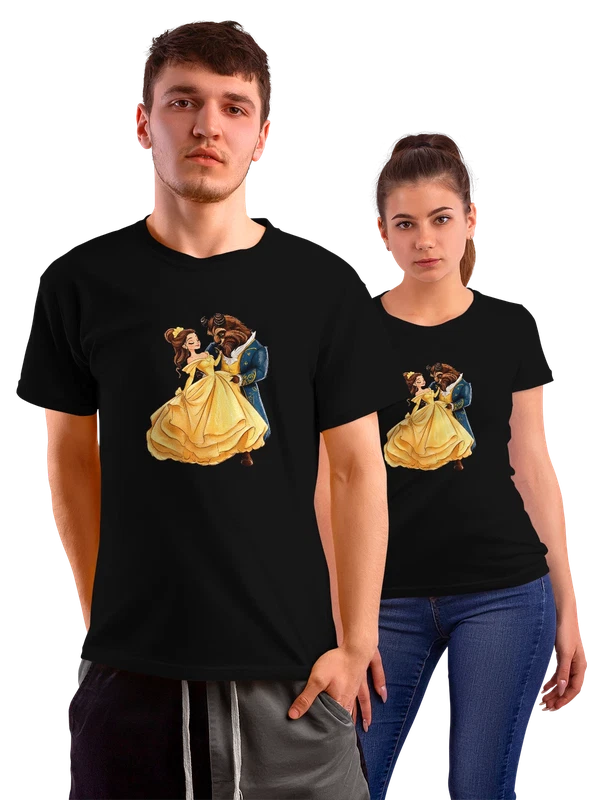 Футболка Красавица и чудовище Beauty and the Beast — Чёрная, фото 1