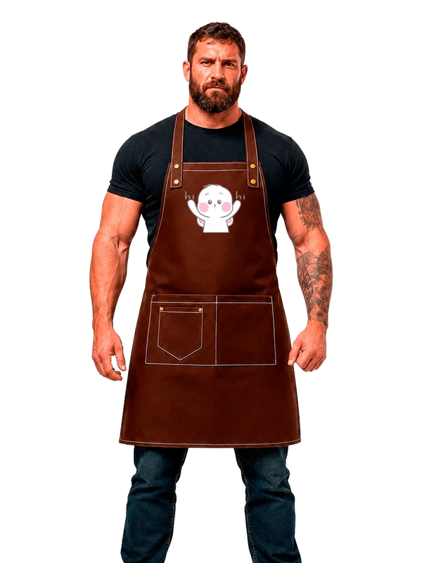Фартук с зайцем хи хи — Чёрная, фото 1