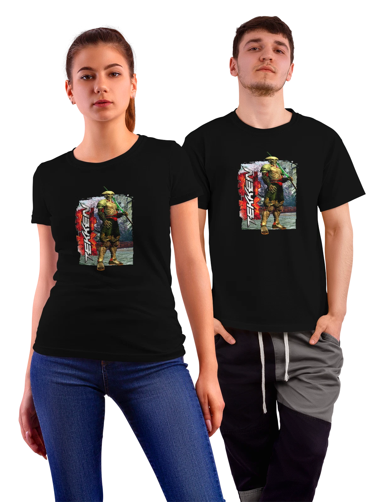 Футболка Игра Теккен Ешимитсу чёрная с принтом — боевые искусства — Чёрная, фото 1