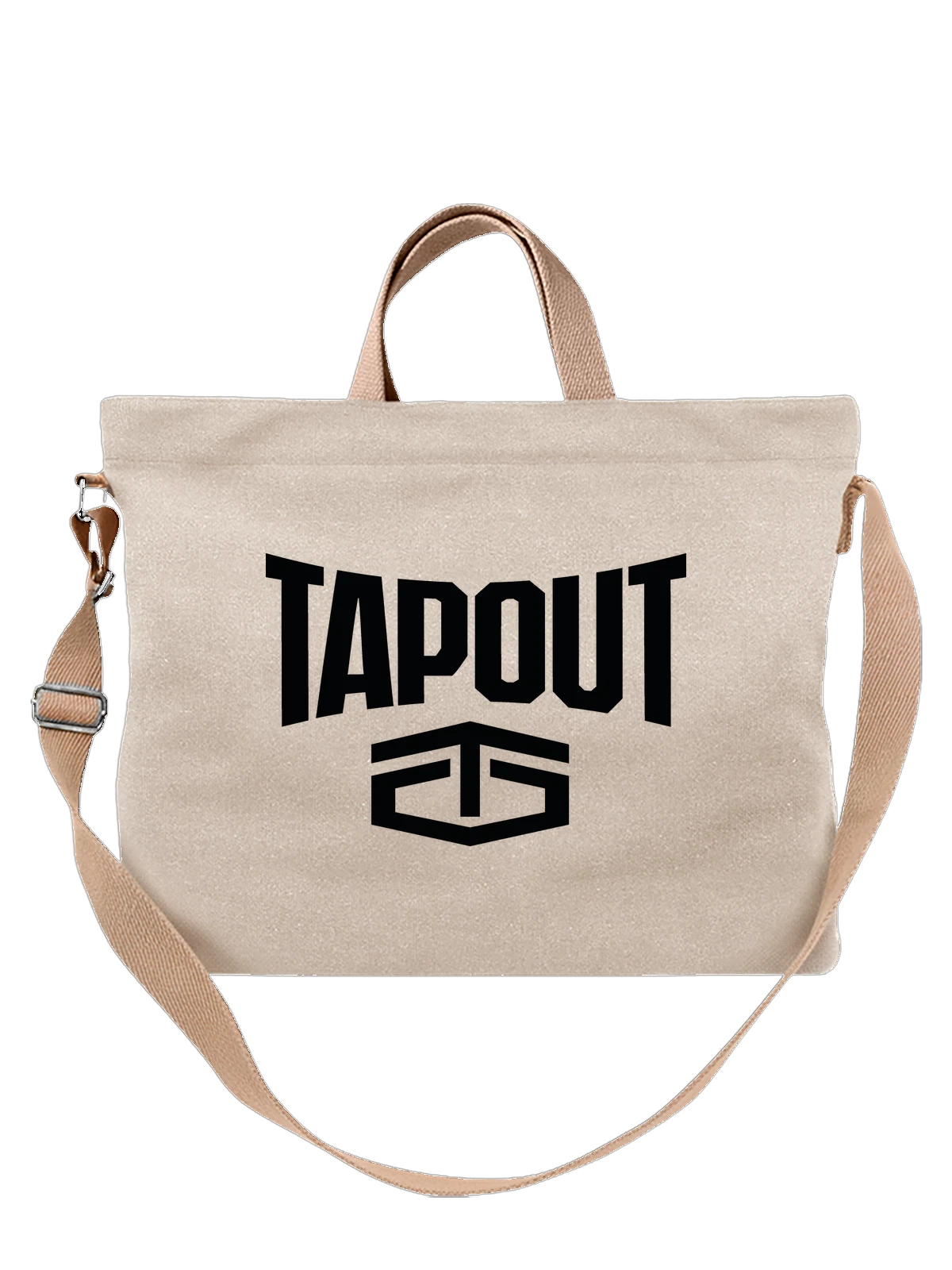Сумка Tapout белая с принтом — бойцовская одежда — Белая, фото 1
