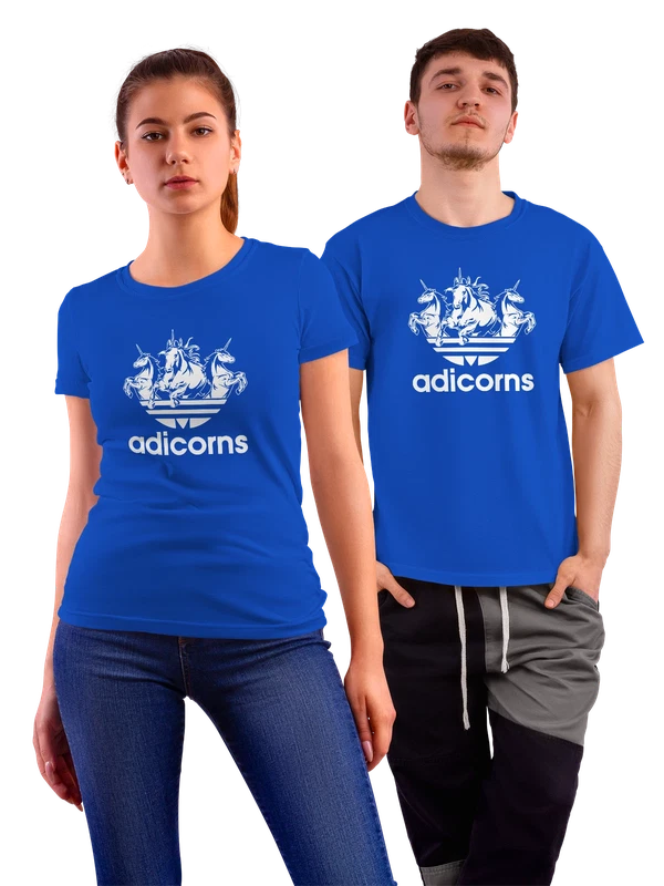 Футболка Adidas — Синяя, фото 1
