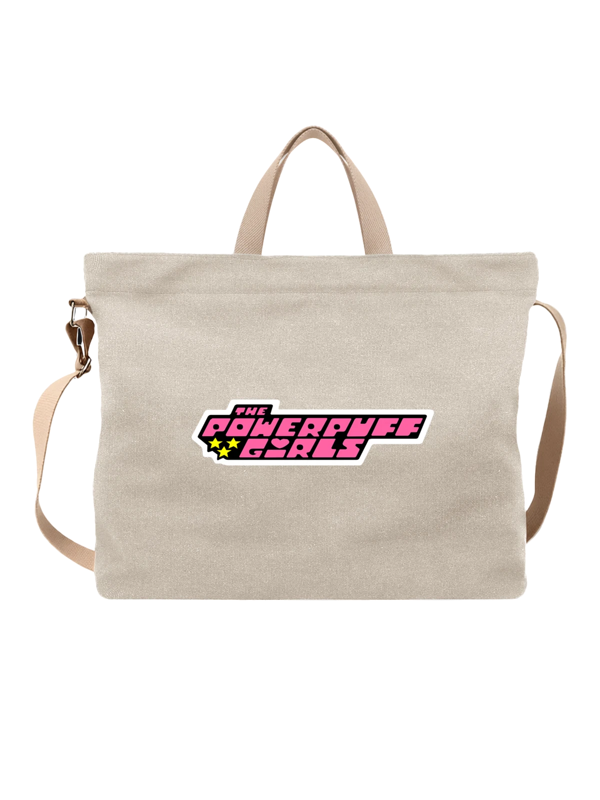 Сумка Суперкрошки powerpuff girls белая с принтом — ностальгия по мультфильмам — Белая, фото 1