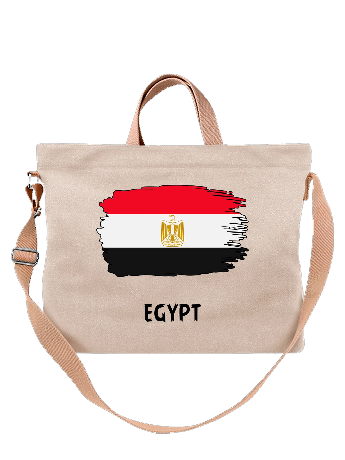 Сумка с флагом Egypt Египет белая с принтом — национальная символика — Белая, фото 1