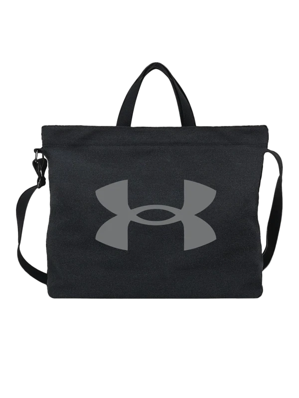Сумка Under Armour серый логотип среди листьев — Чёрная, фото 1