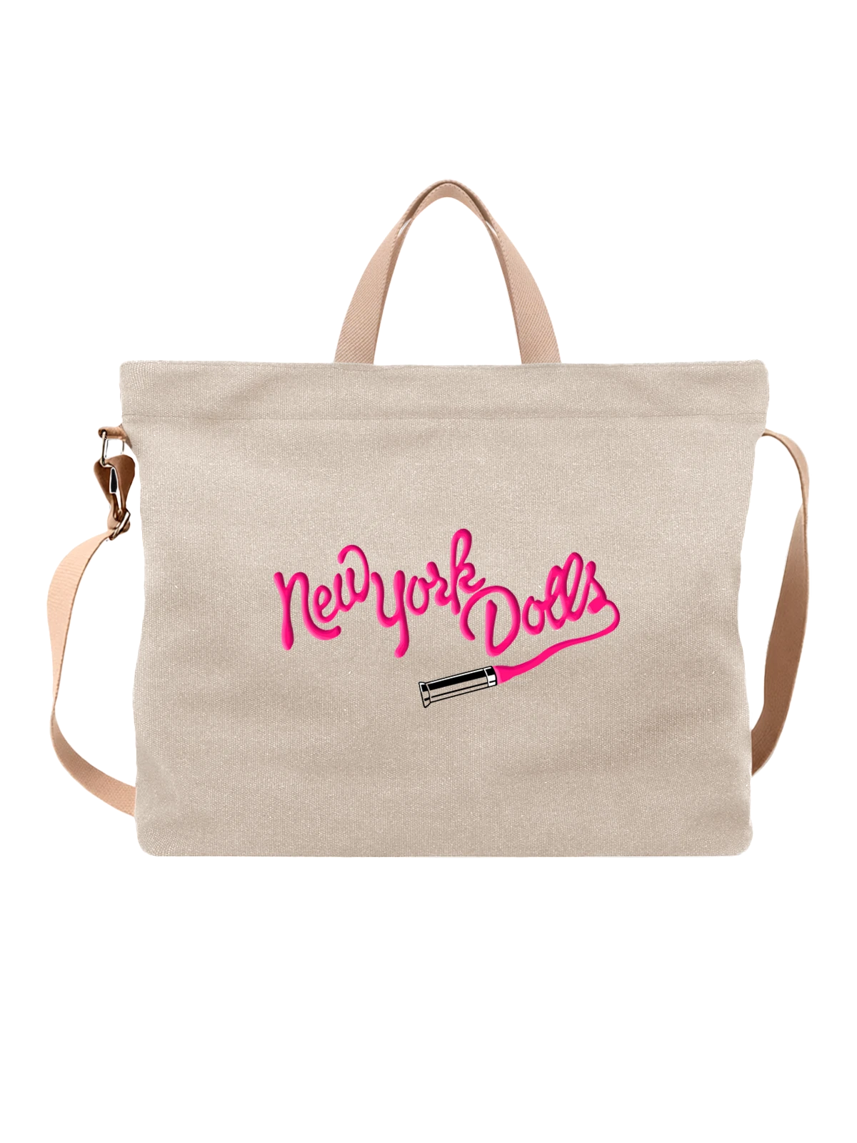 Сумка New York Dolls логотип белая с принтом — название города — Белая, фото 1