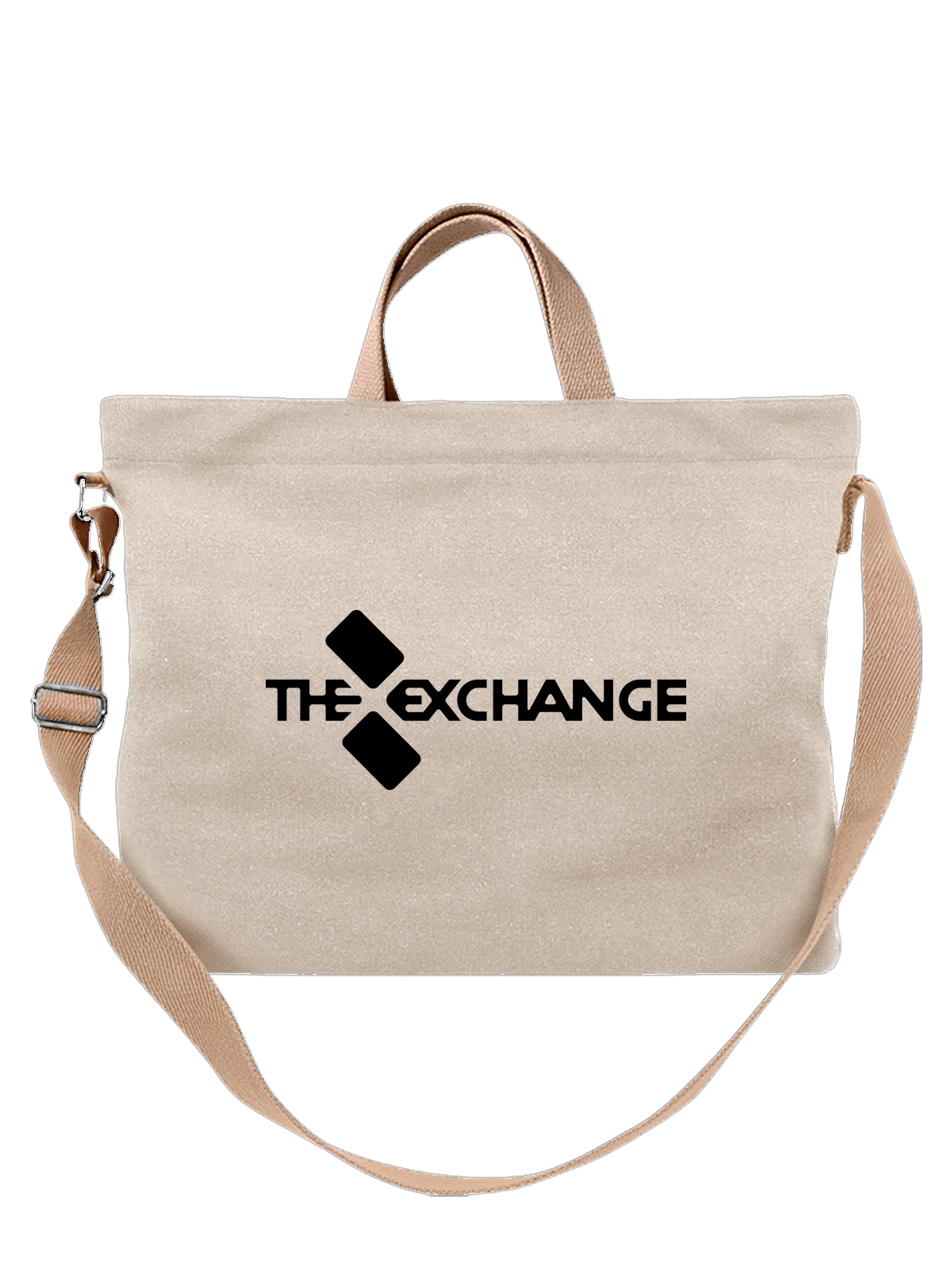 Сумка The Exchange белая с принтом — современная айдентика — Белая, фото 1