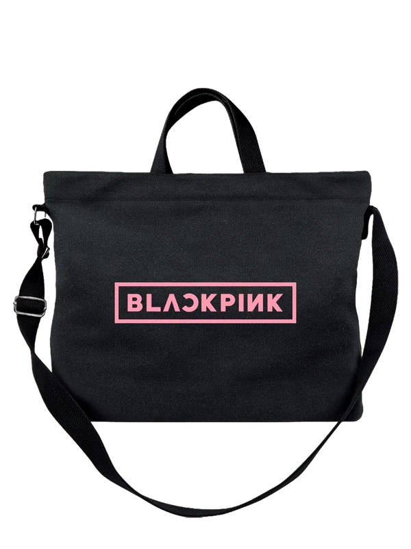 Сумка Blackpink логотип — Чёрная, фото 1