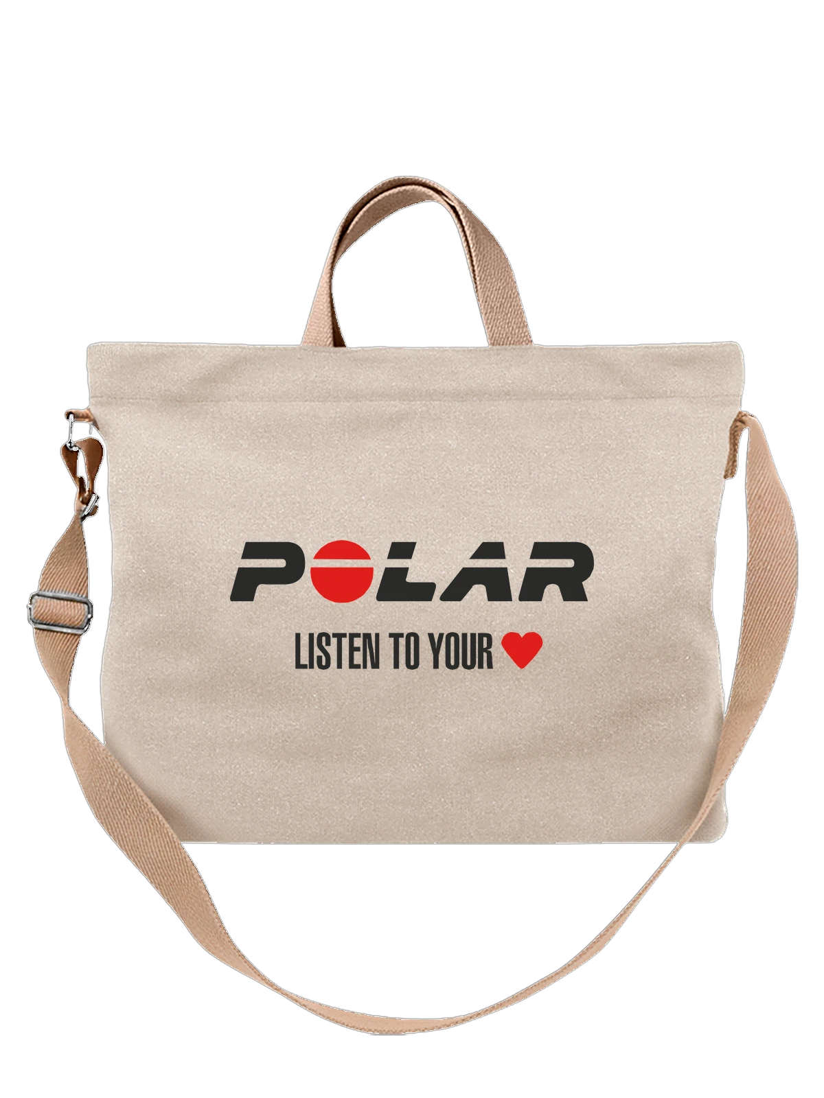 Сумка Polar белая с принтом — контрастный принт — Белая, фото 1