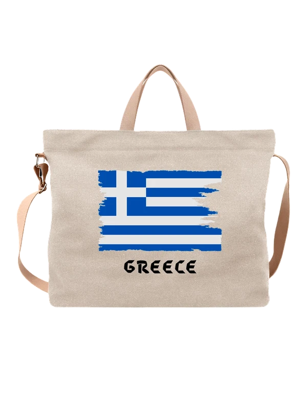 Сумка с флагом Греции Greece — Белая, фото 1