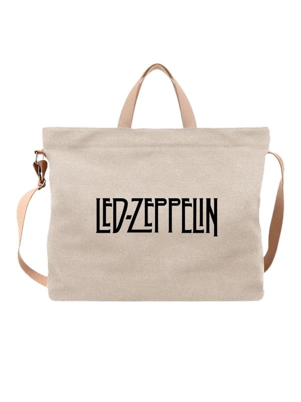 Сумка Led Zeppelin с логотипом — Белая, фото 1