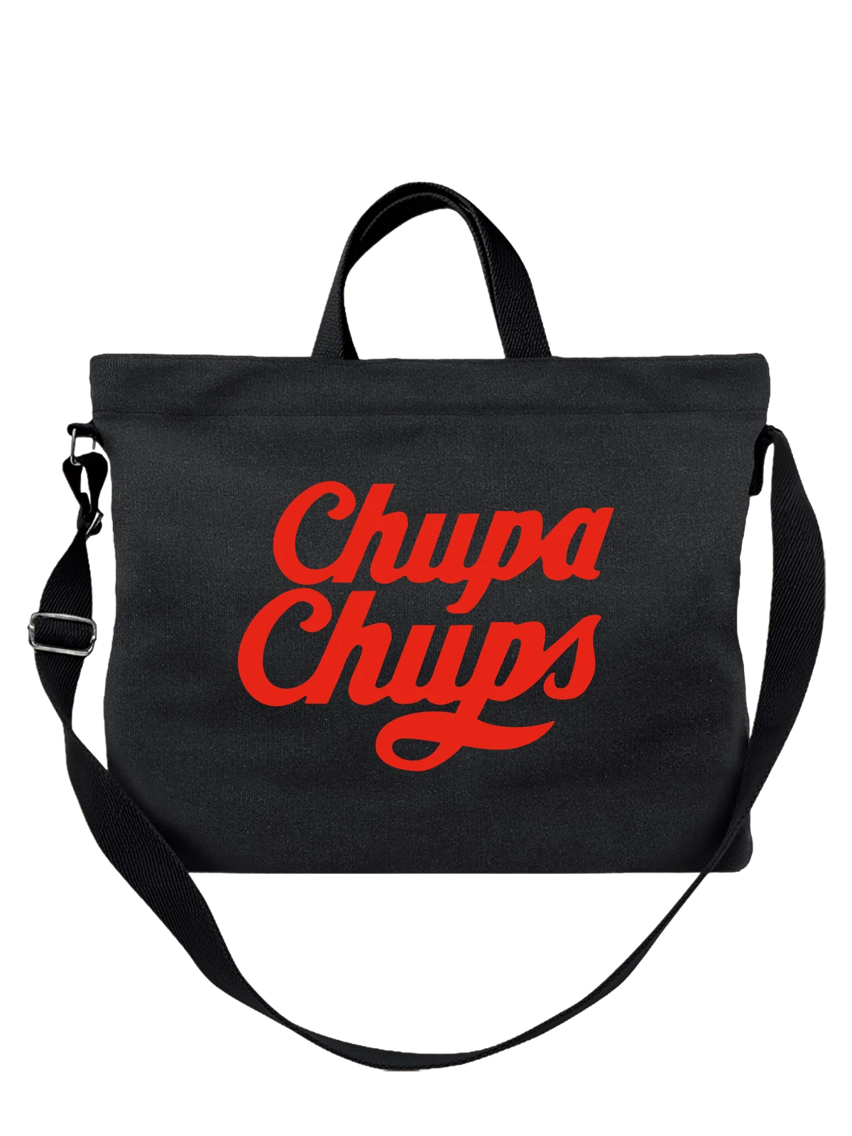 Сумка Chupa Chups чёрная с принтом — современная айдентика — Чёрная, фото 1