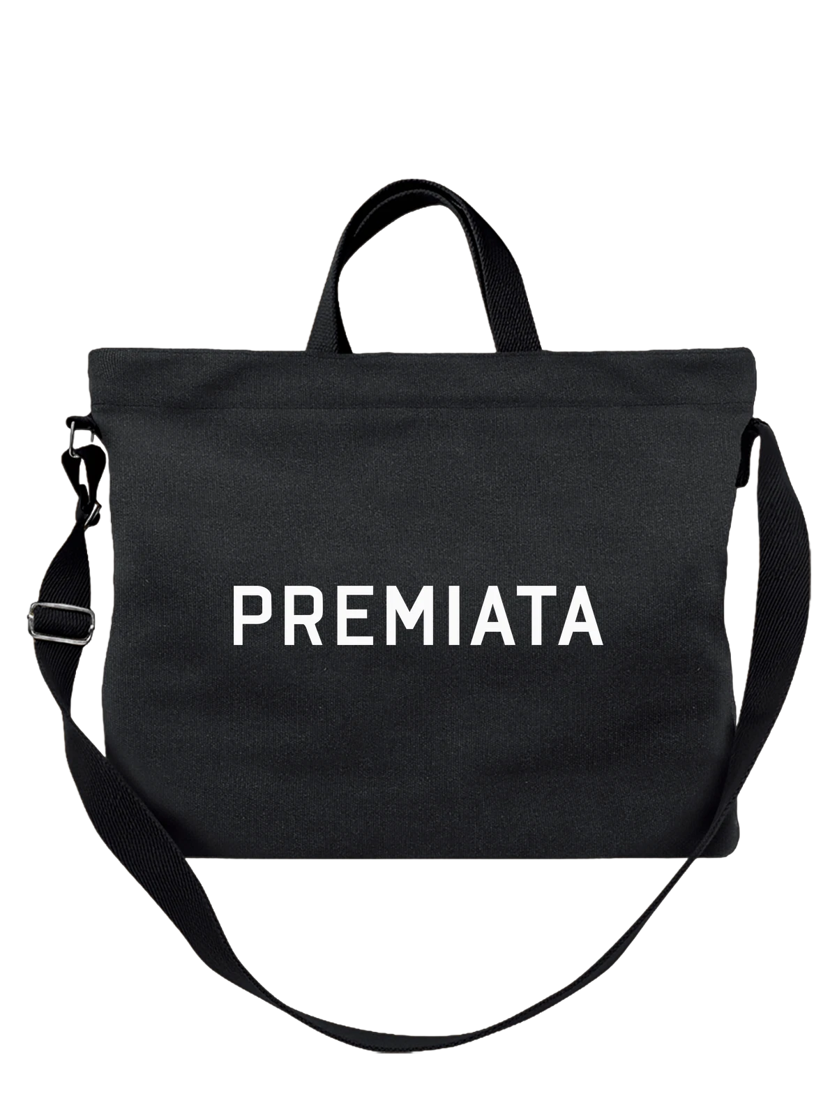 Сумка Premiata чёрная с принтом — миланский стиль — Чёрная, фото 1