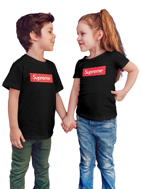 Футболка Supreme — Чёрная, фото 1