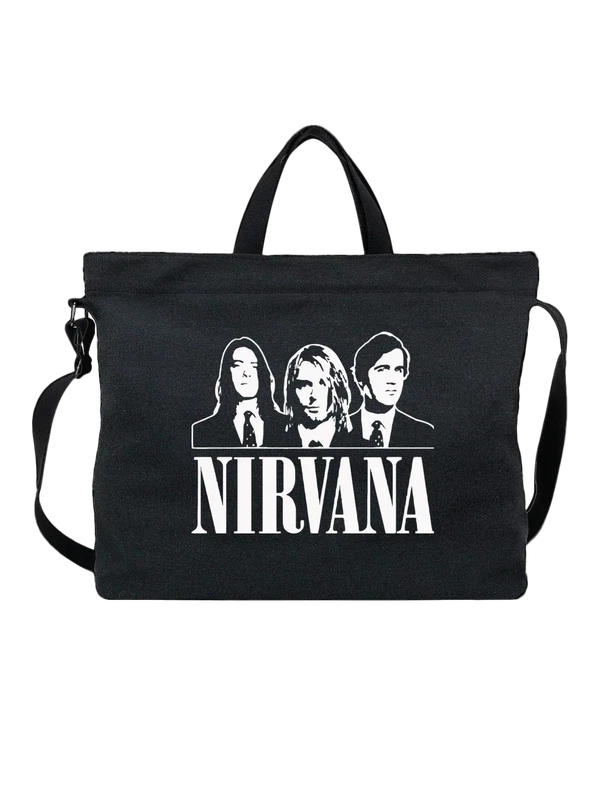 Сумка группа Nirvana Нирвана — Чёрная, фото 1