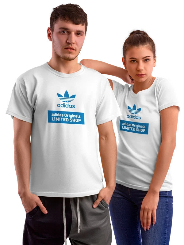 Футболка Adidas — Белая, фото 1