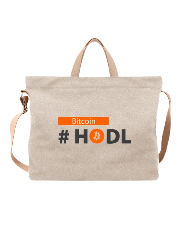 Сумка надпись bitcoin hold — Белая, фото 1