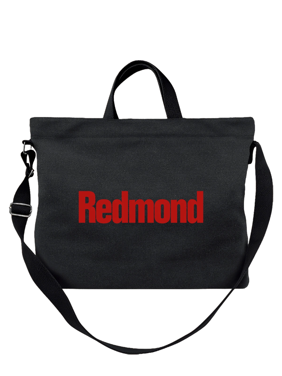 Сумка Redmond чёрная с принтом — современная айдентика — Чёрная, фото 1
