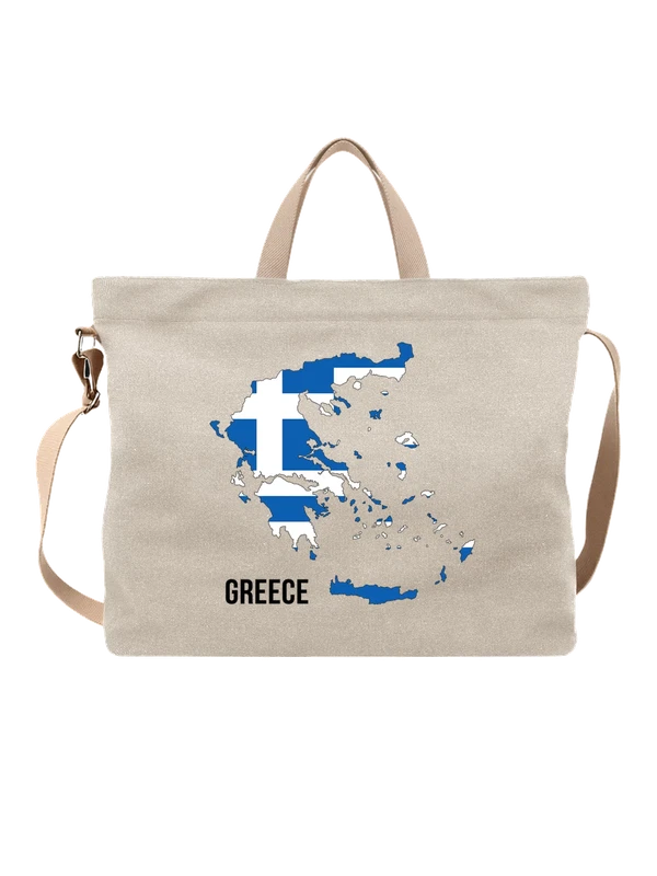 Сумка с флагом Греции Greece — Белая, фото 1