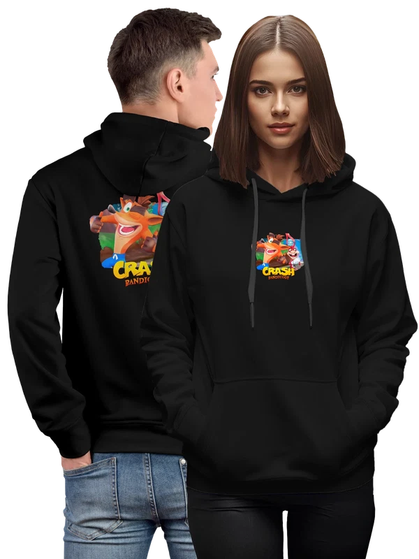 Худи Crash bandicoot — Чёрная, фото 1