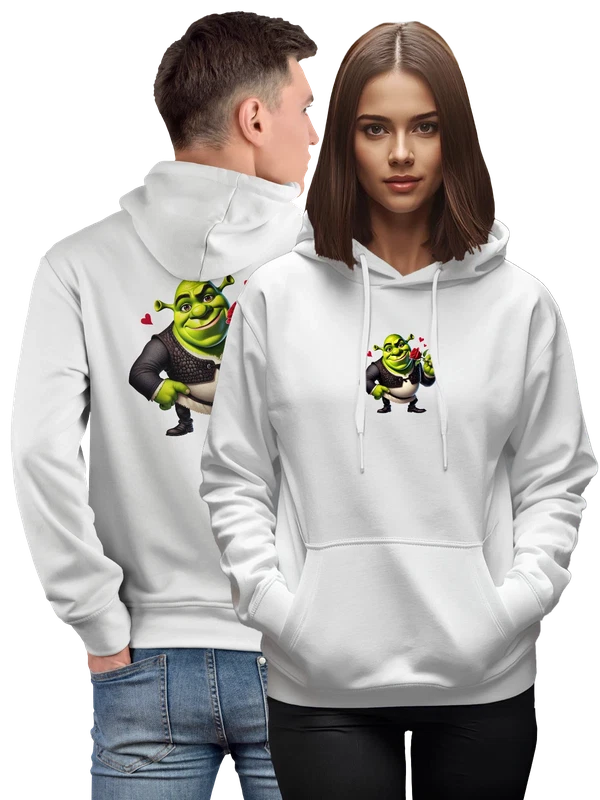 Худи со Шреком Shrek роза — Белая, фото 1