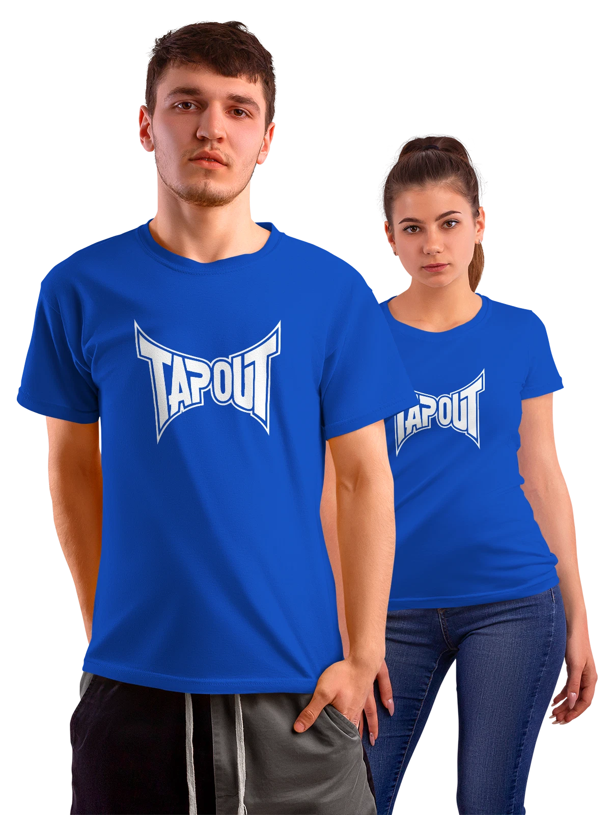 Футболка Tapout синяя с принтом — MMA экипировка — Синяя, фото 1