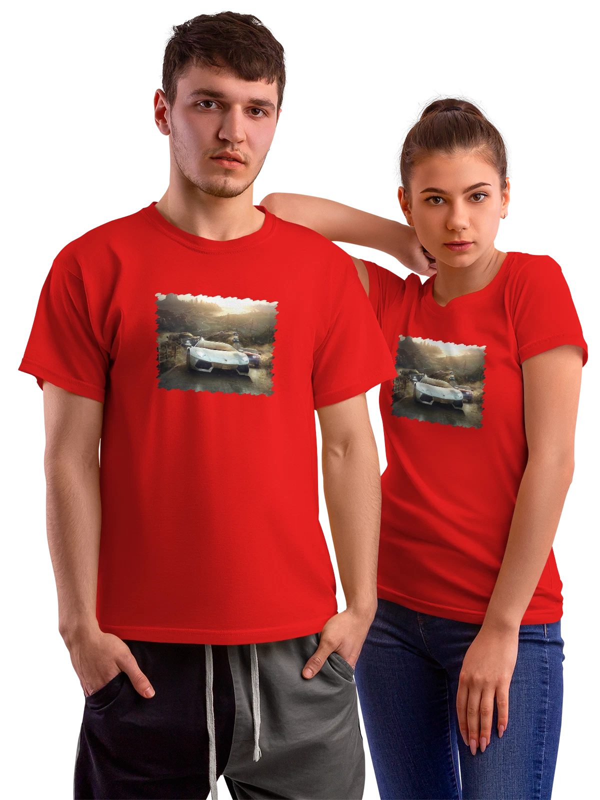 Футболка Игра Crew красная с принтом — киберспорт — Красная, фото 1