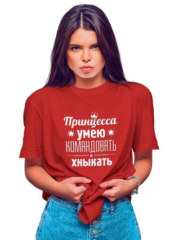 Футболка принцесса — Красная, фото 1