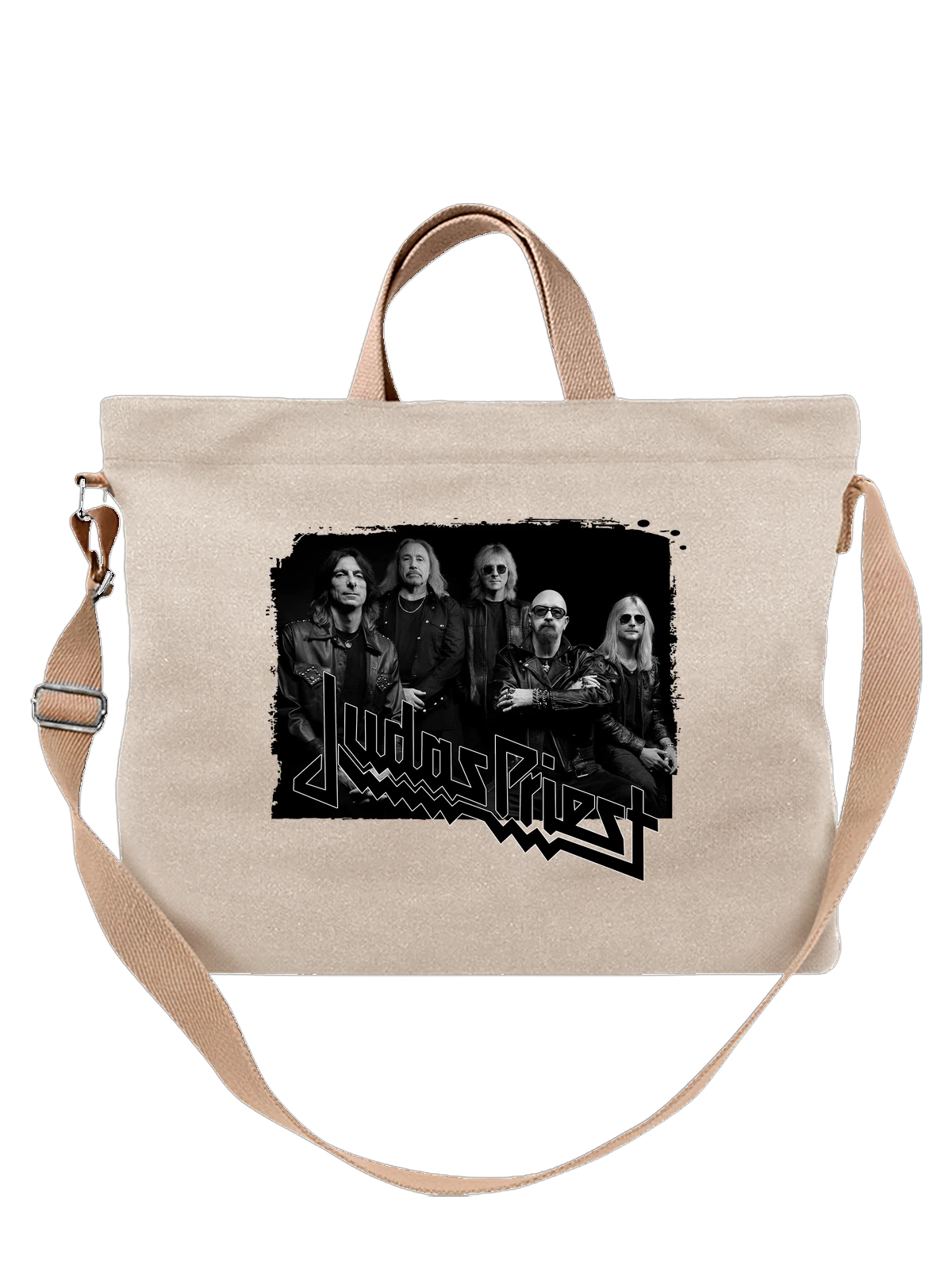 Сумка Группа Judas Priest Джудас Прист белая с принтом — исполнитель — Белая, фото 1