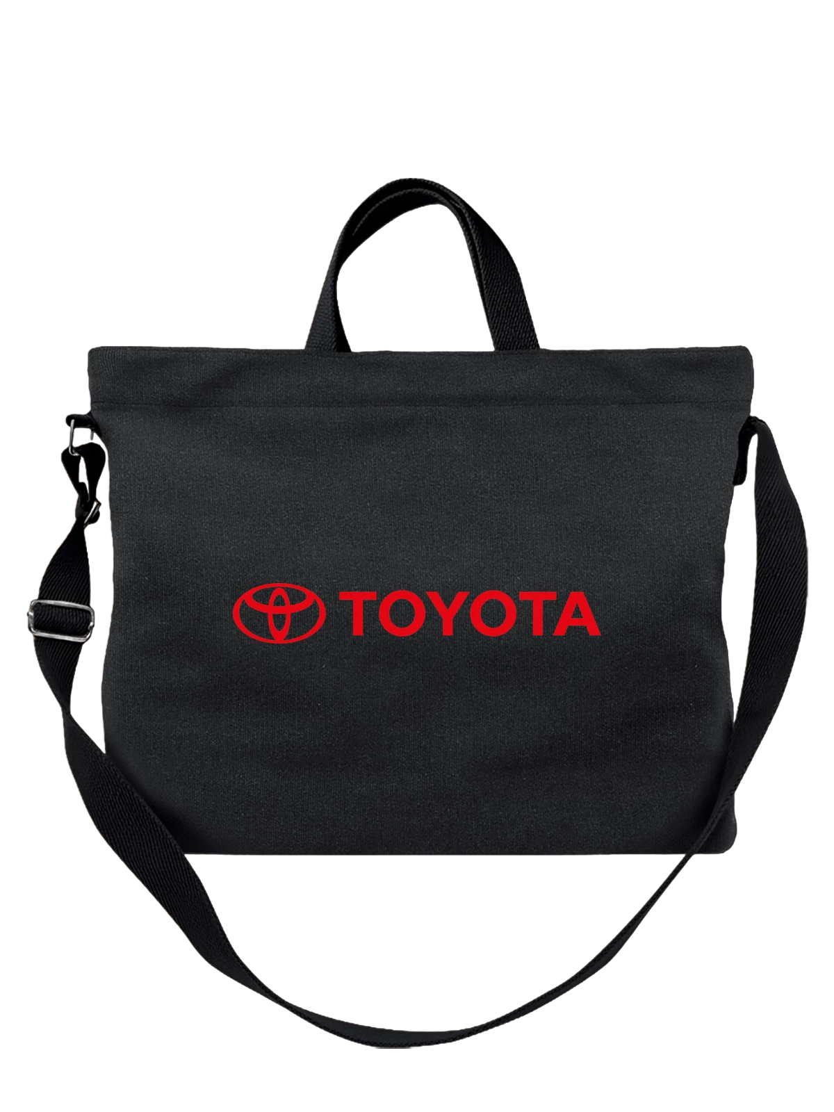 Сумка Toyota чёрная с принтом — одноцветный принт — Чёрная, фото 1