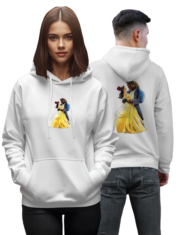 Худи с Красавицей и чудовищем Beauty and the Beast — Белая, фото 1
