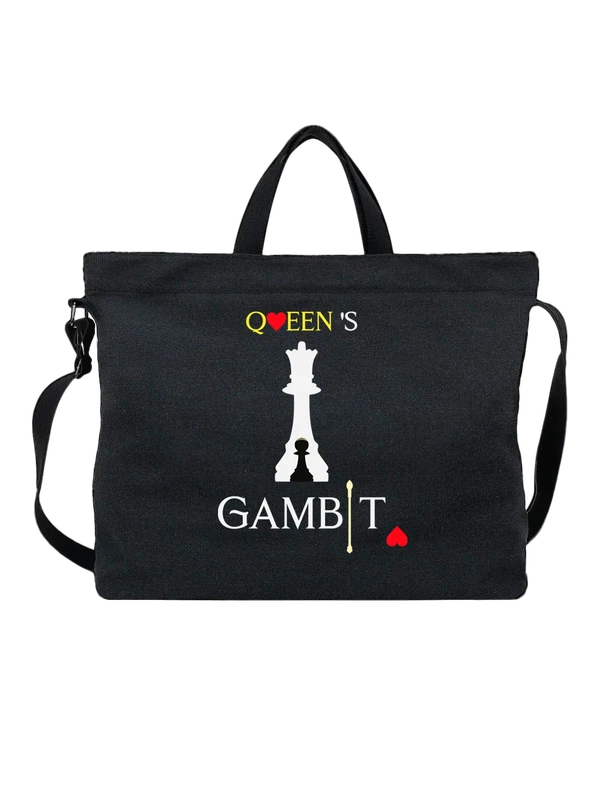 Сумка шахматы queens gambit — Чёрная, фото 1
