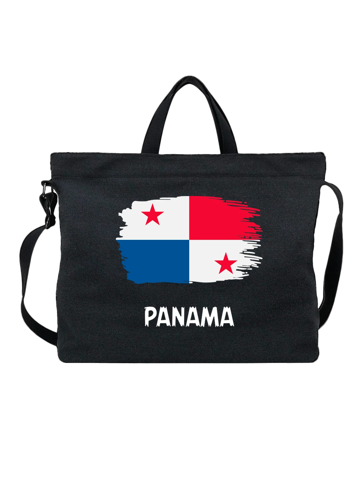 Сумка с флагом Панама Panama чёрная с принтом — национальная символика — Чёрная, фото 1